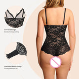 Lace Bodysuit for Women with Tummy Control