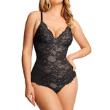 Lace Bodysuit for Women with Tummy Control