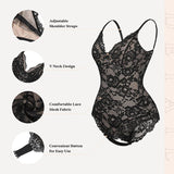 Lace Bodysuit for Women with Tummy Control